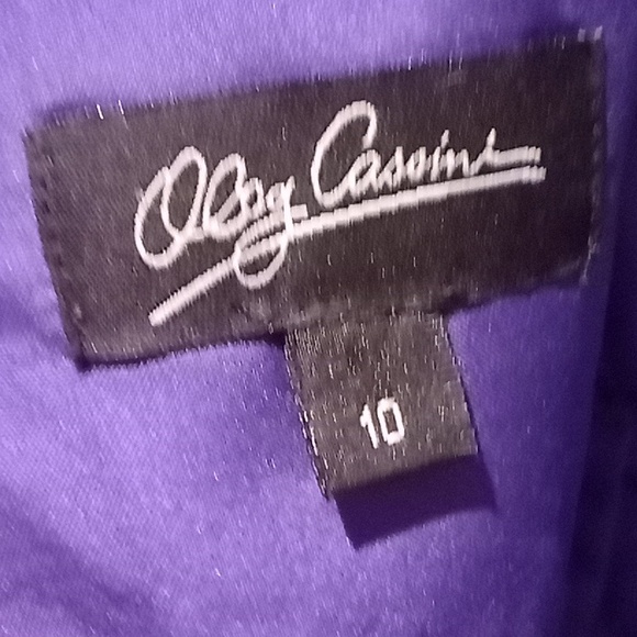 Oleg Cassini Paisley Floral Maxi Dress, ladies size 10 - Picture 6 of 10